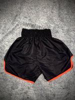 Short Muay Thai Venum Noir & Orange Gold